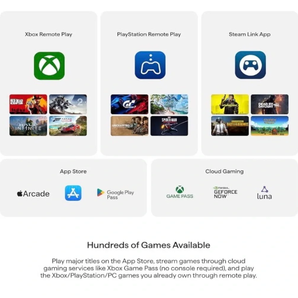 White Gaming Controller for Mobile Devices
